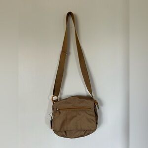 Tan Mandarina Duck Crossover Bag